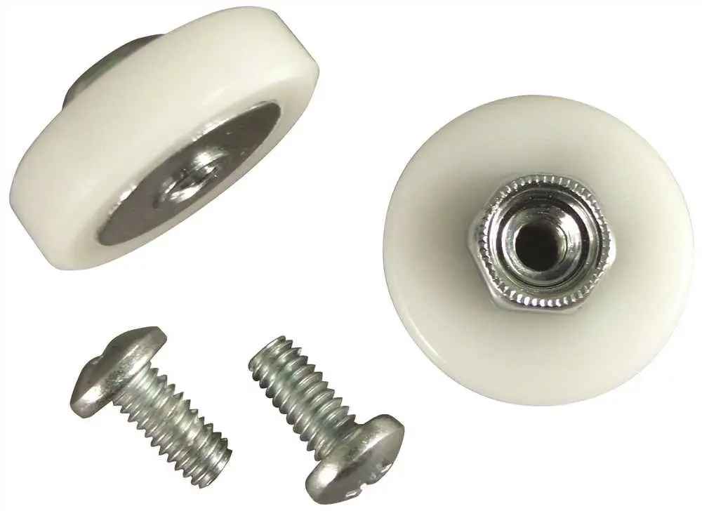 Shower Door Roller Flat 7-8 In. Diameter Two Per Pack 1