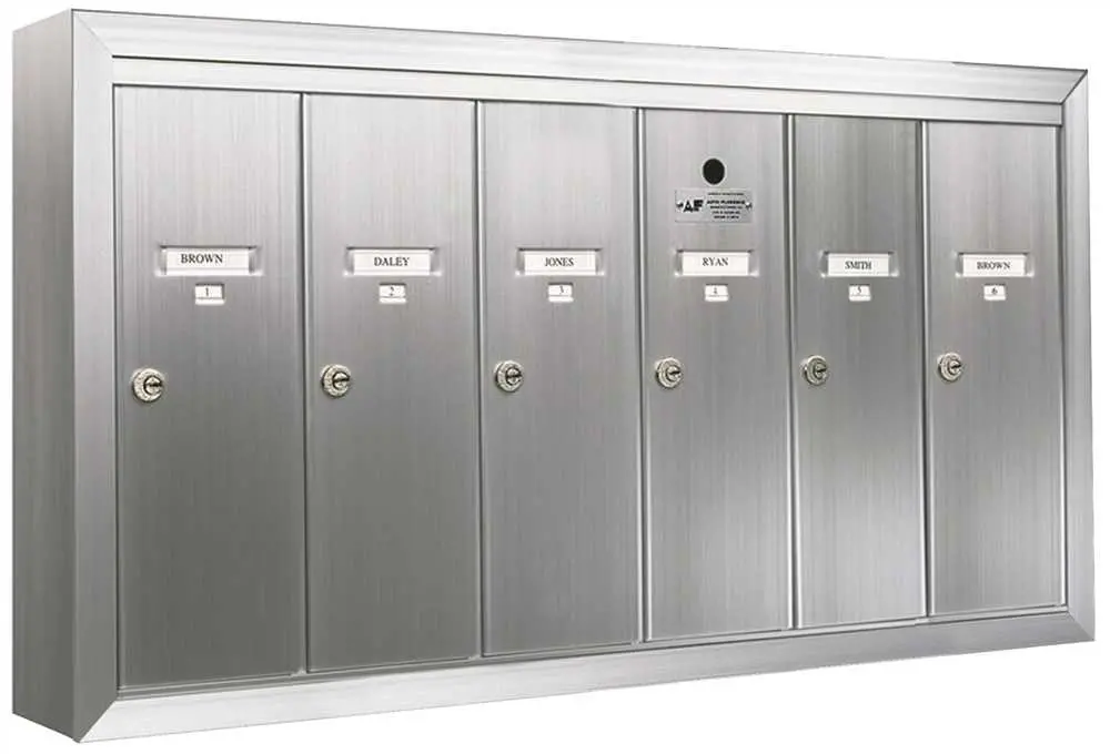 Mailbox Surface Mounted Vertical 6 Gang 1