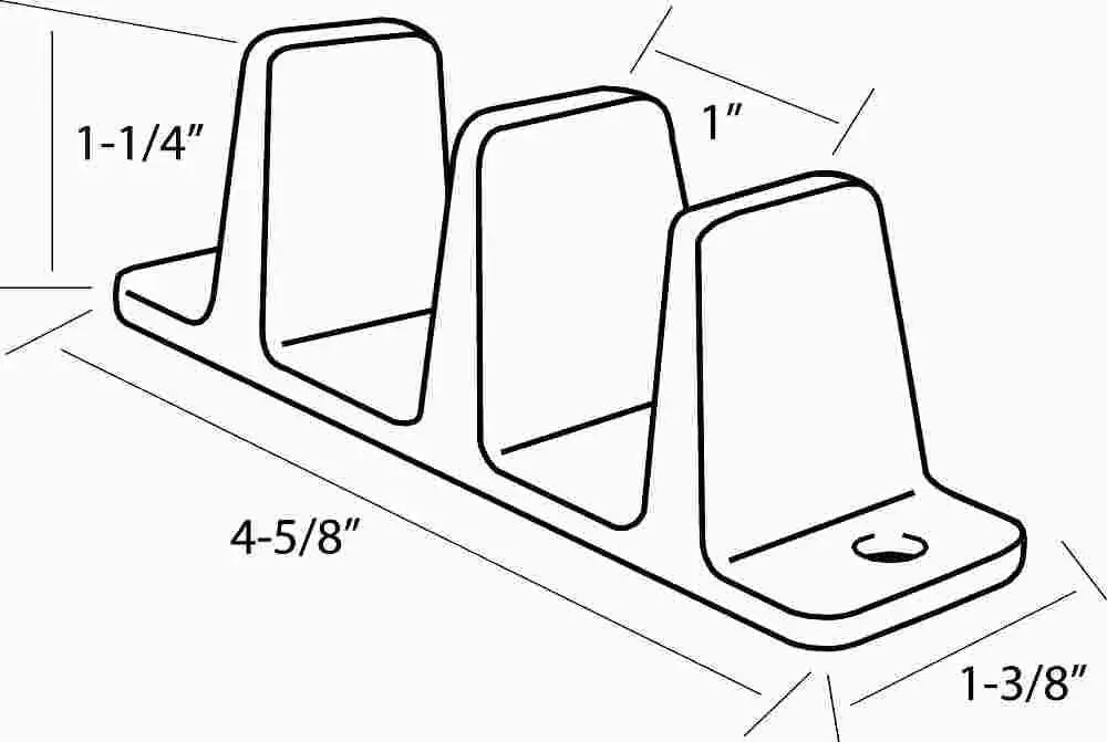 Wardrobe Closet Floor Door Guide Nylon 1