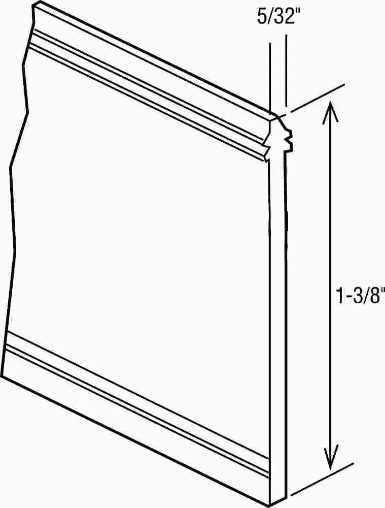 Shower Door Seal Gray 36 In. 1