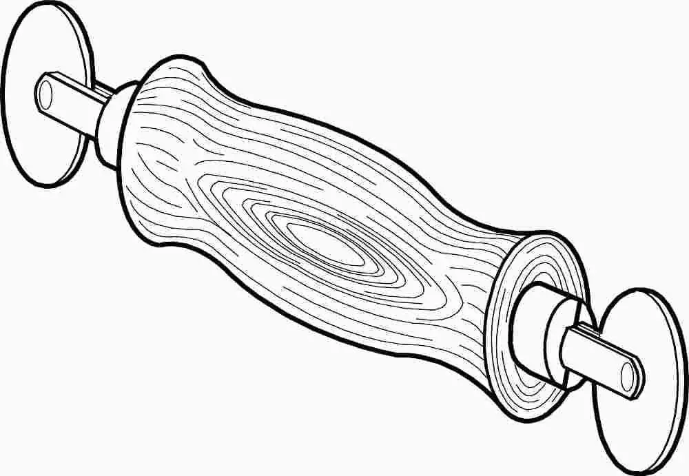 Screen Spline Tool Wood Handle 1