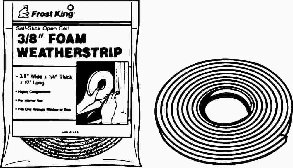 Frost King&Reg; Foam Tape 3-8 In X 1-4 In  X 17 Ft. Open Cell 1