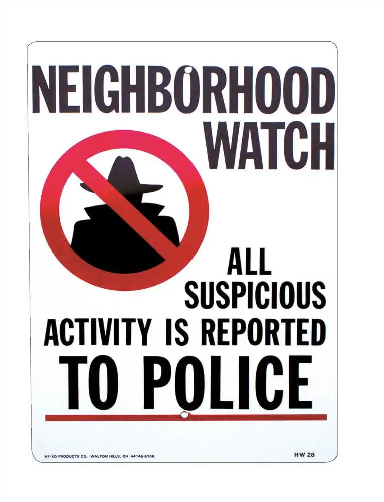 Neighborhood Watch 12" X 18" Aluminum Street Sign 1
