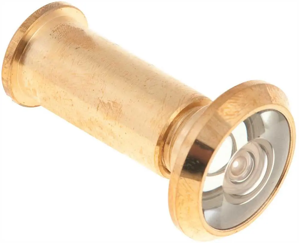 Anvil Mark&Reg; Door Viewer, 200 Deg Brass, 9-16" Hole, Fits 1-3-8" To 2" Door 1