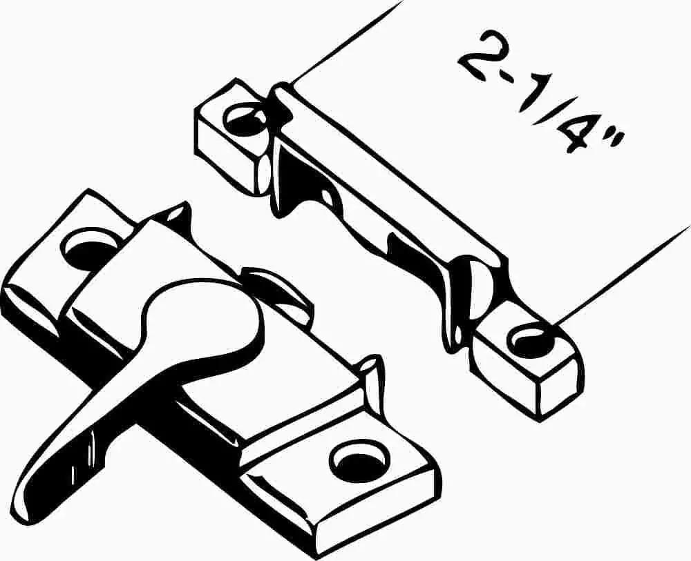 White Vinyl Window Lock 1