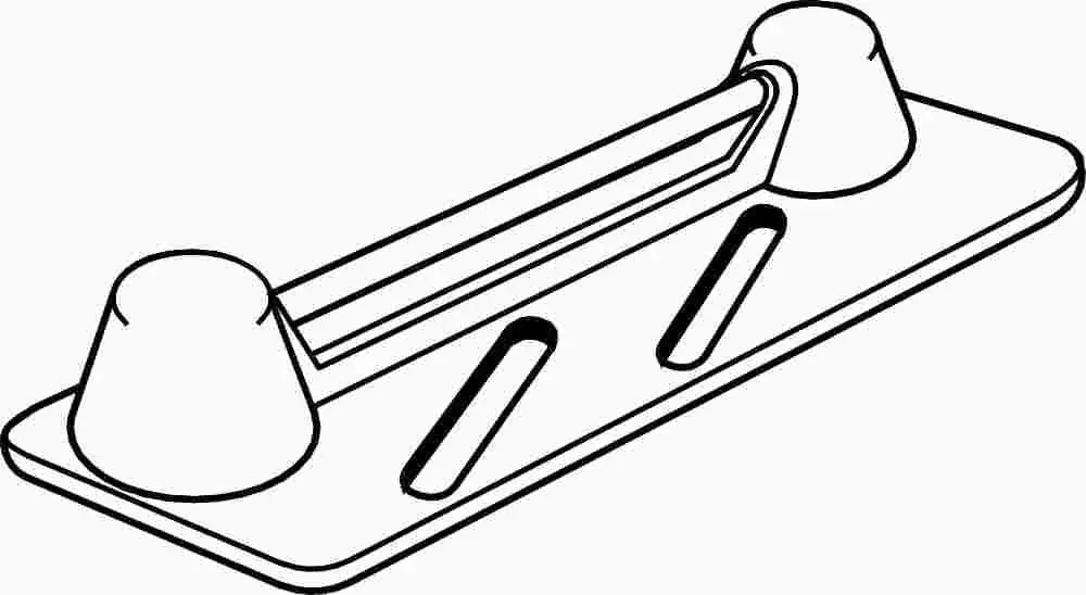 Door Strike Plate Aluminum 1
