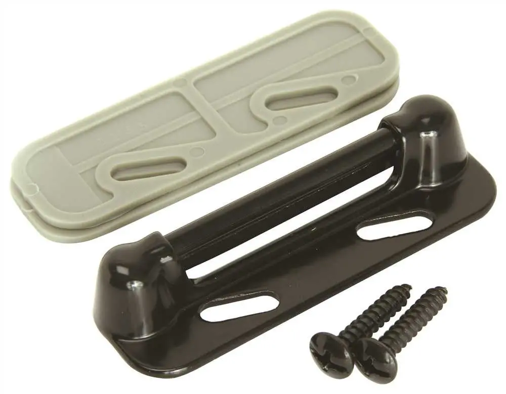 Door Strike Plate Black 1