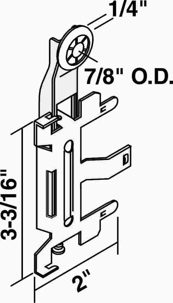 Bypass Hanger For Closet Door Old Style 1