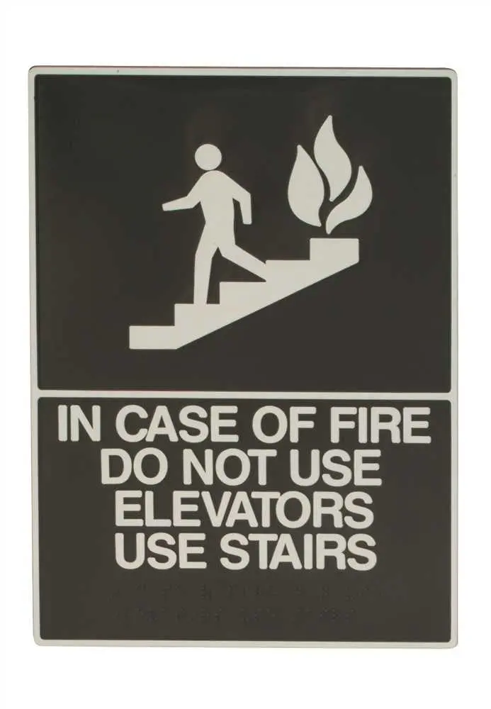 In Case Of Fire Sign 1
