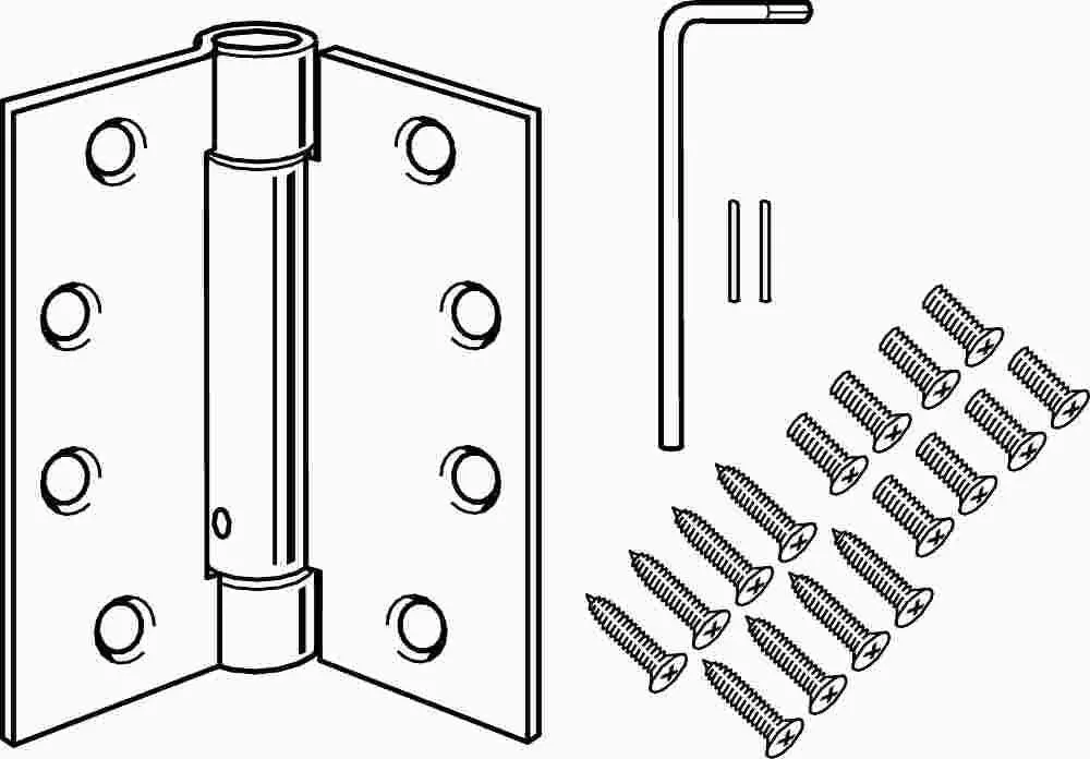 Spring Hinge Prime Coat 4-1-2" X 4-1-2" 1