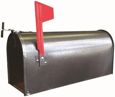 U.S. #1 Rural Mailbox, Galvanized Steel Gray 1