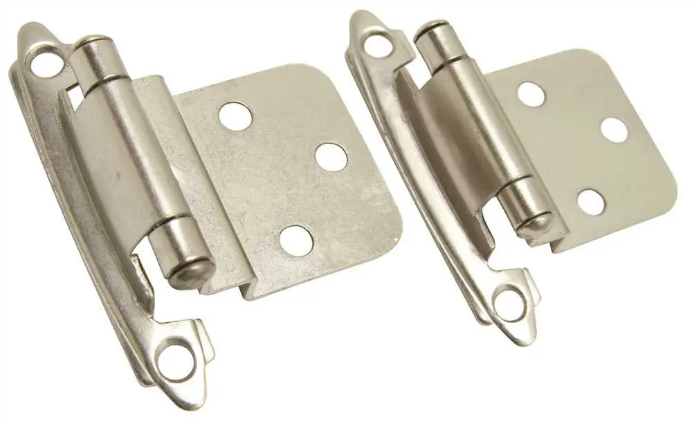 Cabinet Hinge Inset 3-8 In. Satin Nickel 1
