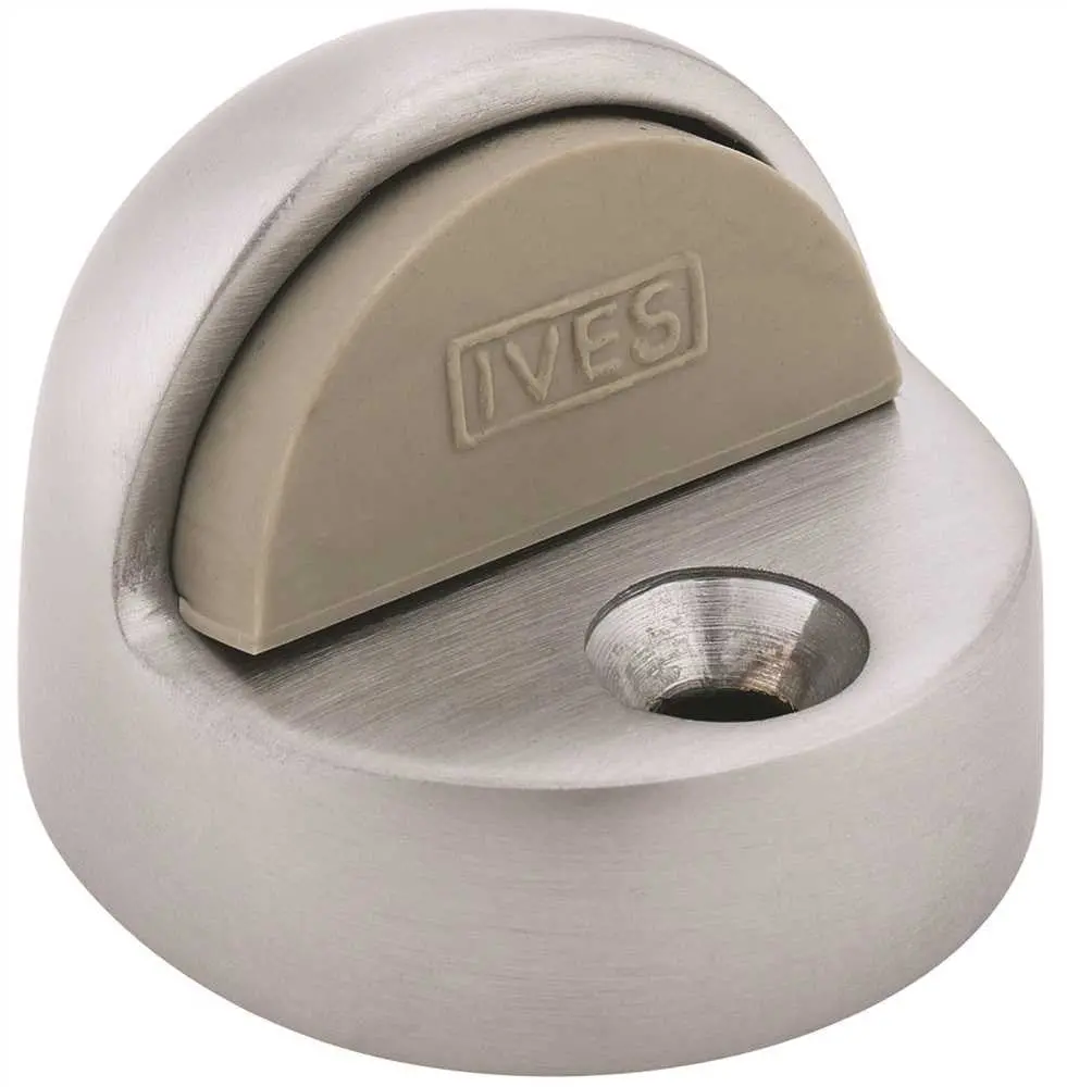 Ives Floor Door Stop, Chrome, 5-32" 1