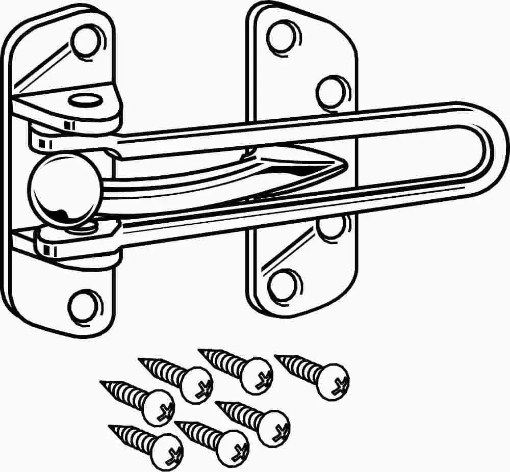 Anvil Mark&Reg; Door Guard Polished Brass 1