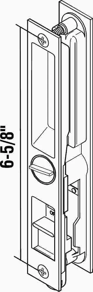 Patio Door Lock With Assorted Cams 1