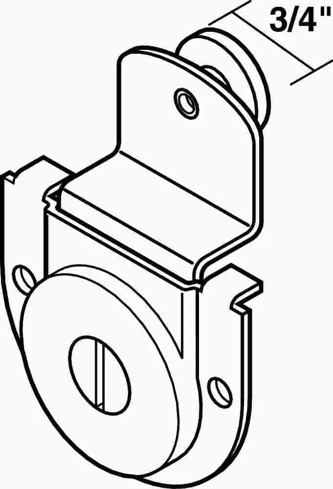 By Pass Door Hanger 1-2 In. Offset 1