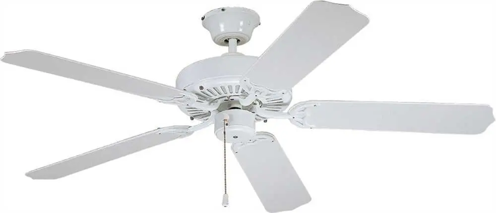 Bala&Reg; Light Kit Adaptable Outdoor All Weather Ceiling Fan, 52 In., With Reversible White And White Washed Blades 1