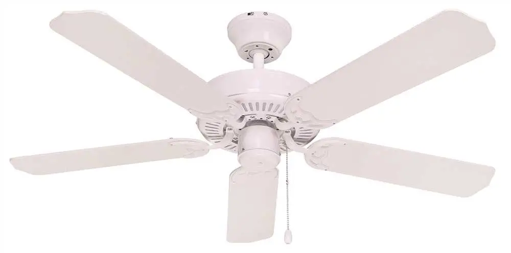 Bala&Reg; Light Kit Adaptable Four Blade Ceiling Fan, 42 In., With Reversible White And White Wash Blades, White 1