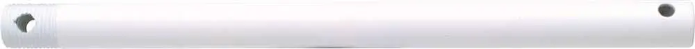 Ceiling Fan Down Rod, 12", White 1