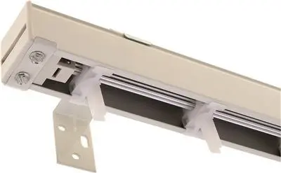 Vertical Blind Headrail Only 47 In. White 1