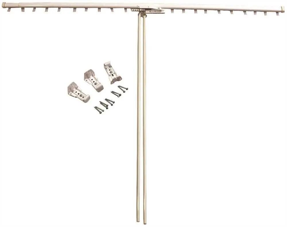 Levolor Traverse Drapery-Curtain Rod With Baton Wand Center Close 42 In. To 78 In. 1