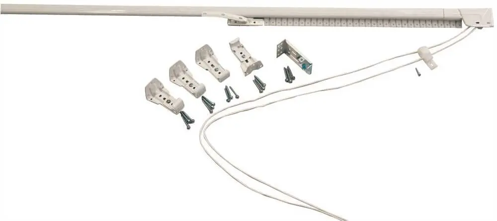 Levolor Traverse Drapery-Curtain Rod With Cord Right Draw 66 In. To 120 In. 1
