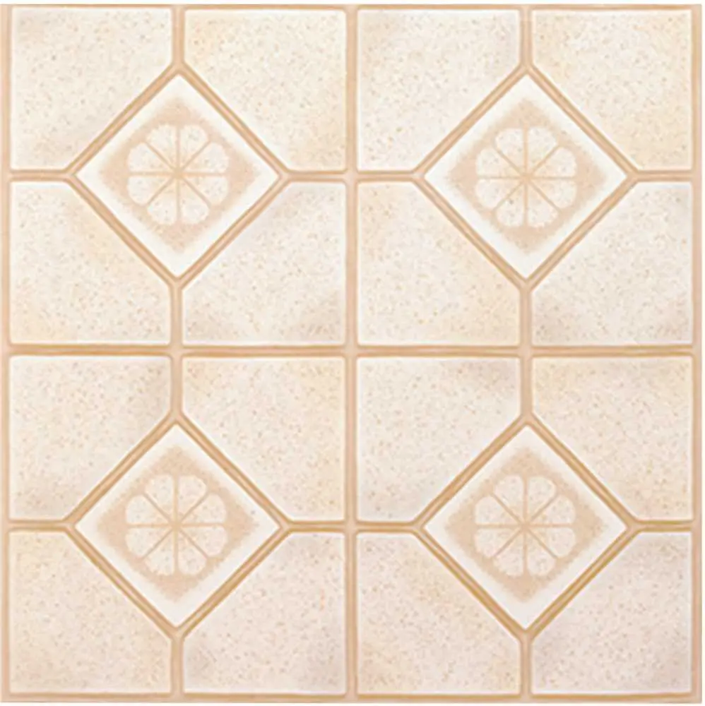 Winton&Reg; Self-Adhesive Vinyl Floor Tile, Almond-Sand, 12X12 In., 1.1 Mm 1