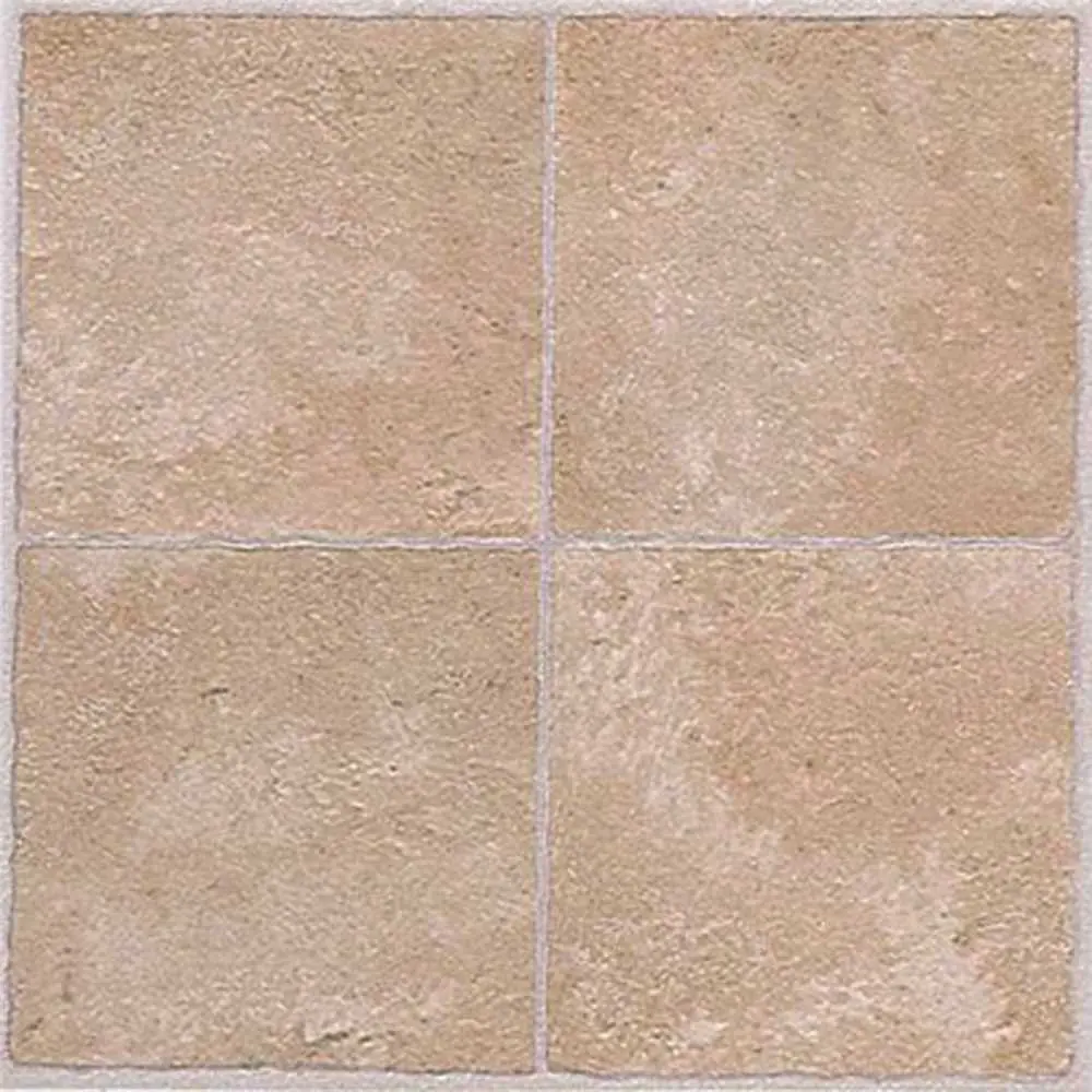 Winton&Reg; Self-Adhesive Vinyl Floor Tile, Beige, 12X12 In., 1.1 Mm 1