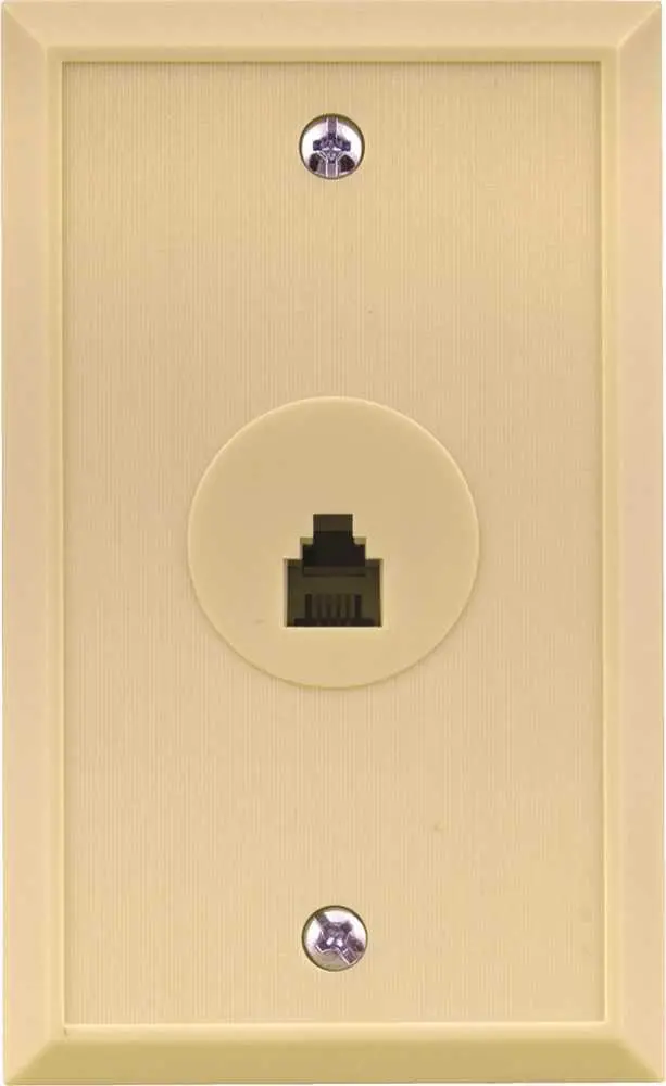Telephone Flush Mount Wall Jack 1
