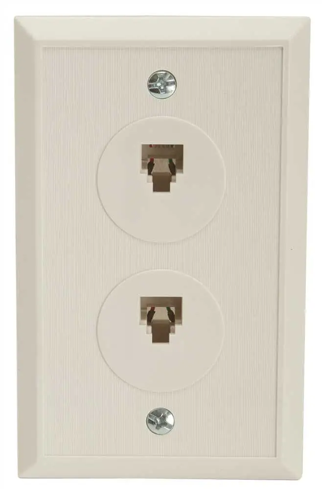 Duplex Phone Jack White 1