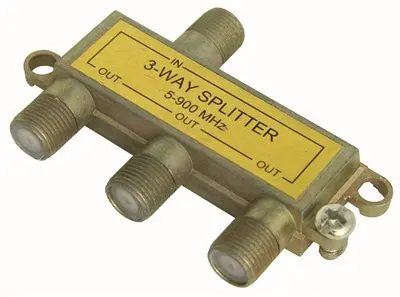 Preferred Industries&Trade; Coaxial Av 3-Way Splitter 1