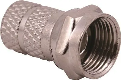 Twist On F Connector For Rg6u, 10 Per Pack 1