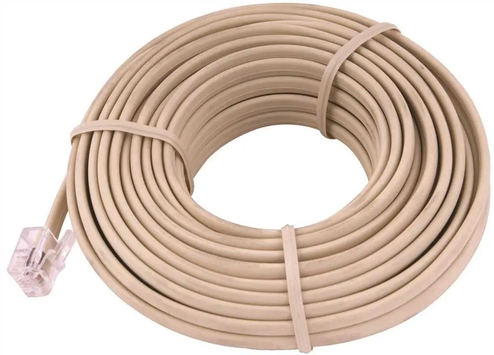 Telephone Cord, Ivory, 25 Ft. 1