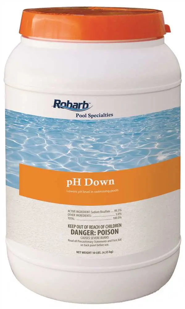 Robarb&Trade; Pool Specialties Ph Down, 10 Lb. Container 1