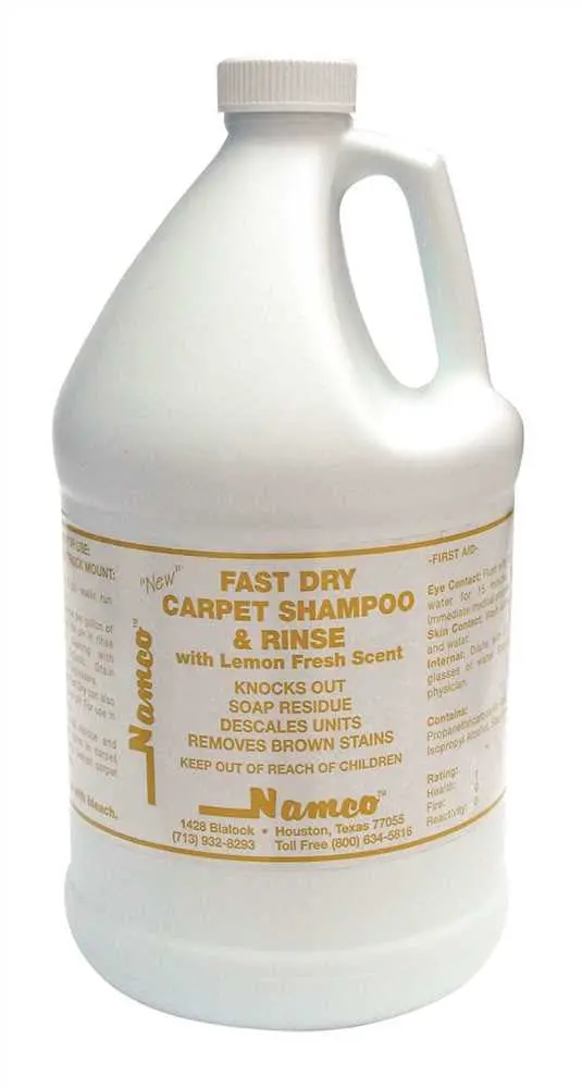 Namco Fast Dry Shampoo And Rinse, Lemon Scent, Gallon 1