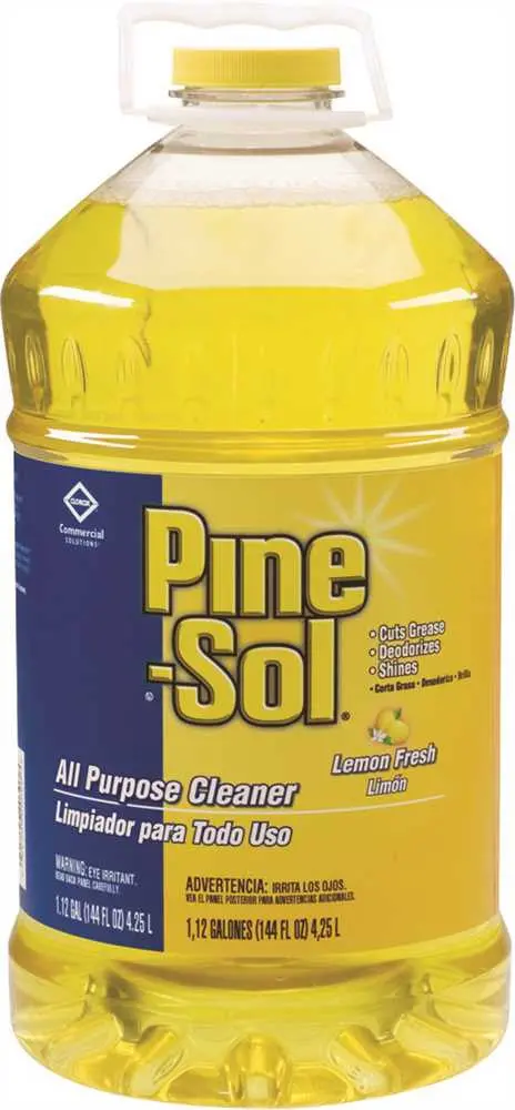 Pine-Sol&Reg; Cleaner And Deodorizer, Lemon Scent, 144 Oz. Per Bottle 1