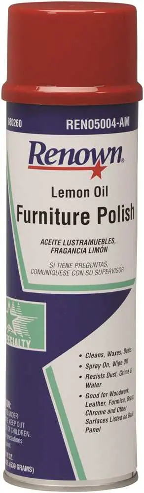 Renown&Reg; Lemon Oil Furniture Polish Aerosol 18 0Z 1
