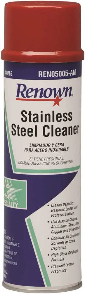 Renown&Reg; Stainless Steel Cleaner Oil Based Aerosol 15 Oz 1
