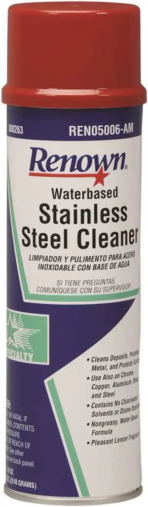 Renown&Reg; Stainless Steel Cleaner Water Based Aerosol 18 Oz 1