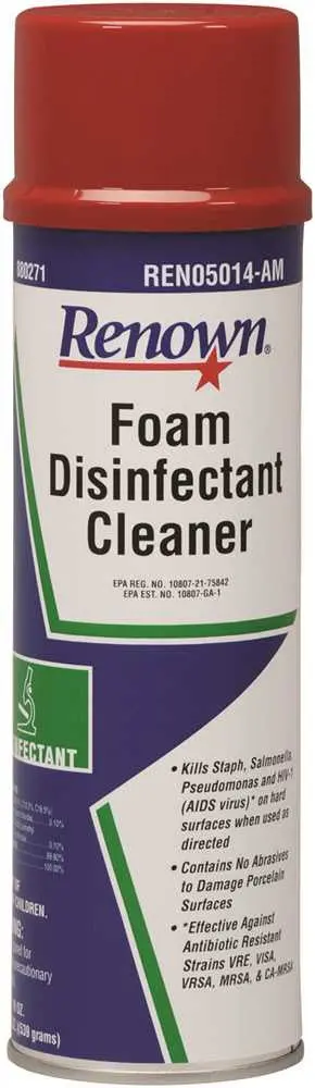 Renown&Reg; Foam Disinfectant Cleaner Aerosol, 19 Oz 1