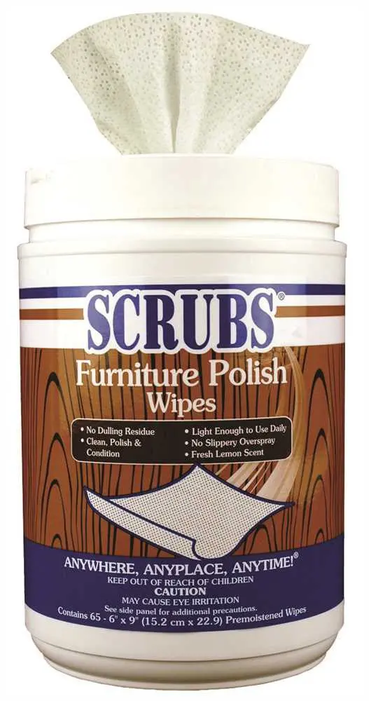 Scrubs Furniture Polish Wipes 1