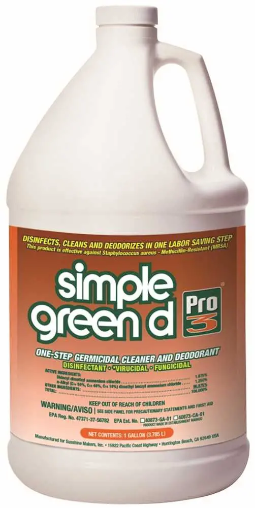 Simple Green&Reg; D Pro 3&Reg; Disinfectant And Cleaner, Gallon 1