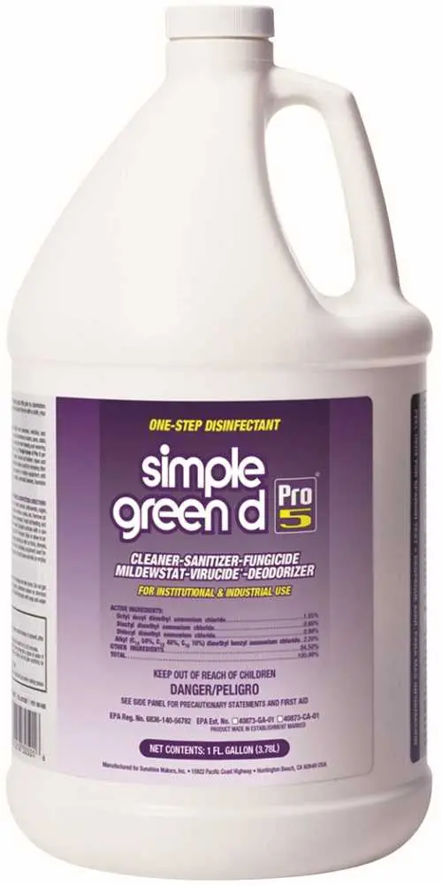 Simple Green&Reg; D Pro 5&Reg; Disinfectant And Cleaner, Gallon 1