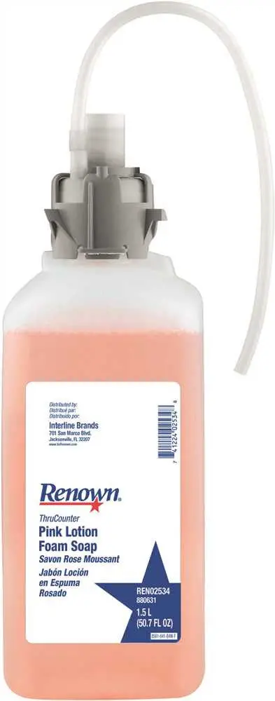 Renown&Reg; Counter-Mounted Foam Hand Soap Refill, Pink, 1,500Ml 1