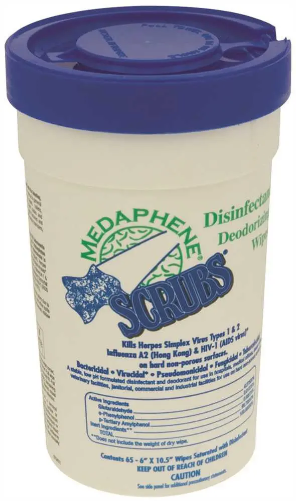 Medaphene Scrubs Disinfectant Deodorizing Wipes 1