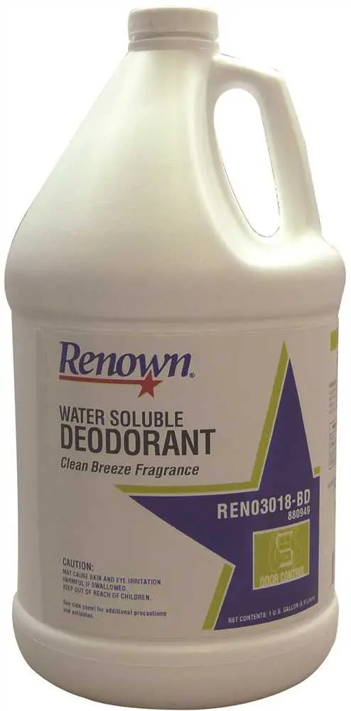 Renown&Reg; Water Soluble Deodorant, Gallon, Clean Breeze 1