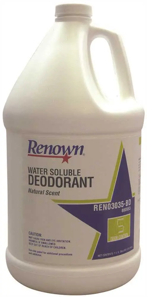 Renown&Reg; Water Soluble Deodorant, Gallon, Natural 1
