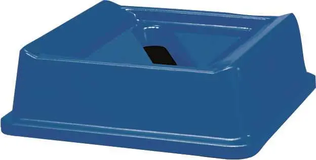 Untouchable&Reg; Paper Recycling Container Top, Blue, 20-1-8X20-1-8X6-1-4" 1