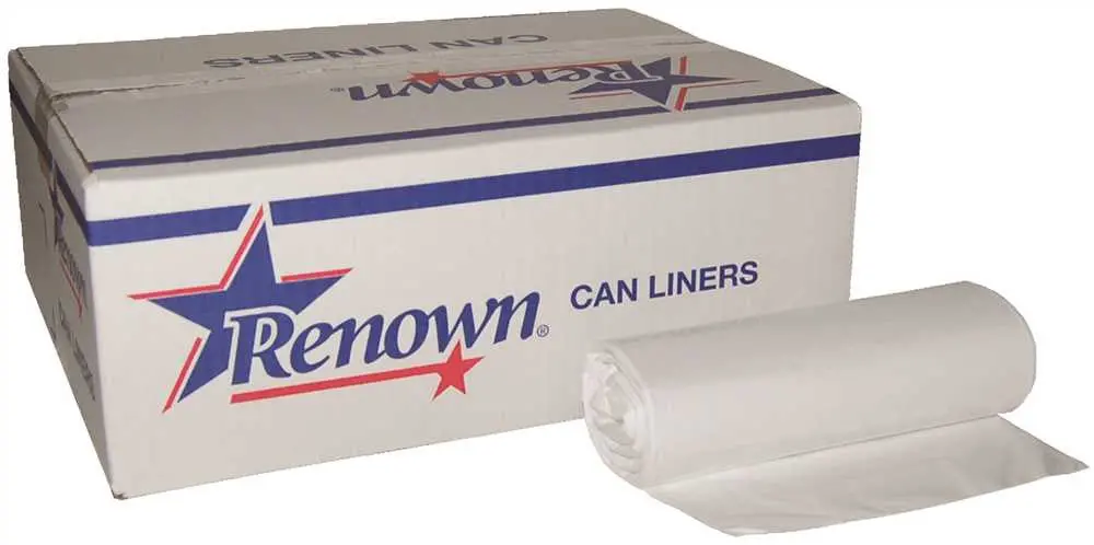 Renown&Reg; Can Liner 24X32 15Gl .45Mil White  50-Rl 10Rl-Cs 1