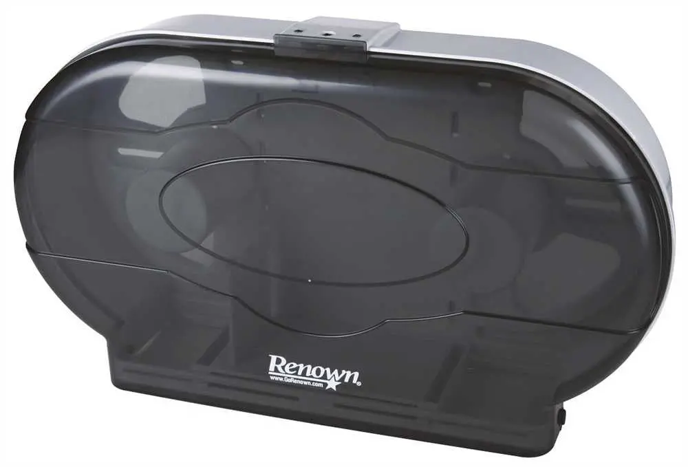 Renown&Reg; Toilet Tissue Dispenser Twin Jr Jumbo Black 1